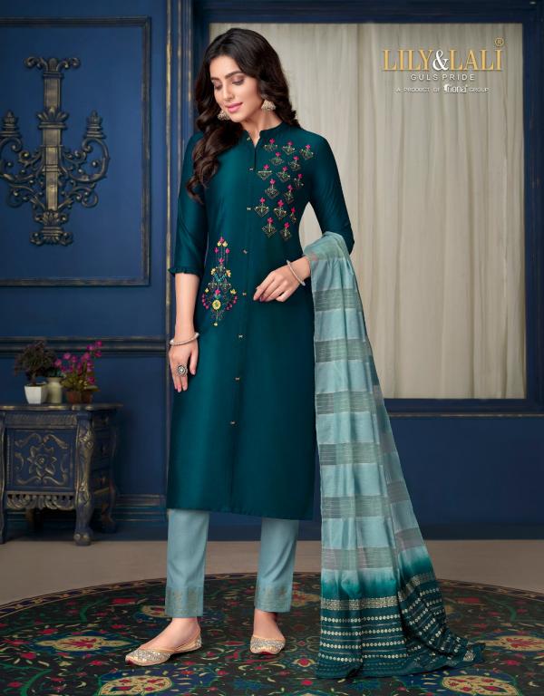 Lily And Lali Muskan 3 Exclusive Wear Silk Designer Readymade Suit